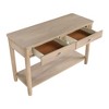 Wooden Sofa Table with 2 Drawers and Open Shelf - 4 of 4