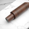 Unique Bargains Peel and Stick Wallpaper Wood Grain PVC Walnut - 2 of 3