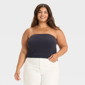 Women's Leisure Studio French Terry Tube Top - Universal Thread™ - 1 of 3
