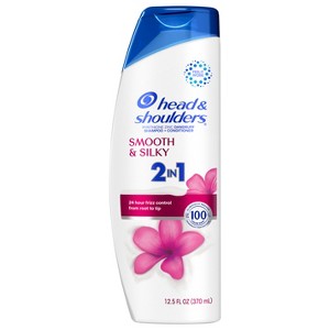 Head and Shoulders 2 in 1 Dandruff Shampoo and Conditioner, Anti-Dandruff Treatment, Smooth and Silky for Daily Use, Paraben Free, 12.5 oz - 1 of 3