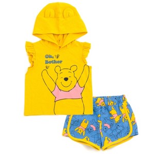 Disney Classics Girls Cosplay Tank Top and French Terry Dolphin Active Shorts Outfit Set Little Kid to Big Kid - 1 of 4