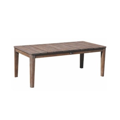 Teak 47" Coffee Table - Taupe - Courtyard Casual