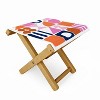 June Journal Sweet Whimsy Shapes Pattern Folding Stool - Deny Designs - 2 of 3