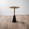Royal Hampton 21.5" Side End Drink Table | Aluminum Cast Craftmanship I Crocodile Pattern - 3 of 4
