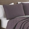 Esca Lada Luxurious & Sophisticated 3 Piece Reversible Bedspread Set: 1 Comforter, 2 Pillow Shams - 2 of 4