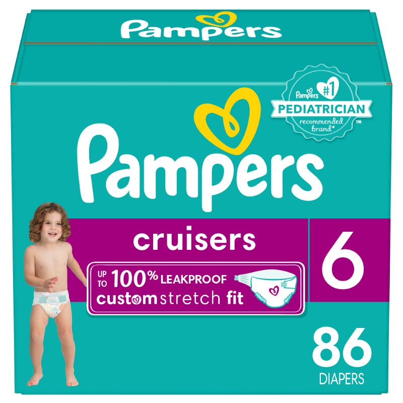 Pampers Cruisers Diapers - (Select Size and Count), 1 of 13