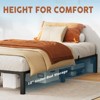 TWIN Size Bed Frame 6 Inch, Metal Platform, Durable Iron Slat Support, Support Up to 800 Lbs, Storage Space Under Bed, No Box Spring Needed - 4 of 4