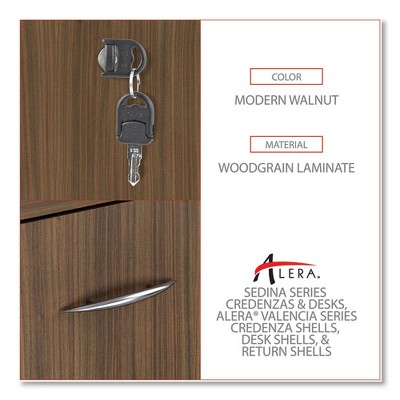Walnut Mobile 2-Drawer Lockable Legal Size Filing Cabinet