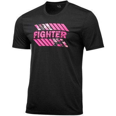 Ideology Mens Breast Cancer Awareness Fighter Graphic T-Shirt