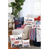 C&F Home 6"  x 12" Patriotic American Flag Hooked Small/Petite Accent Throw Pillow - 2 of 4
