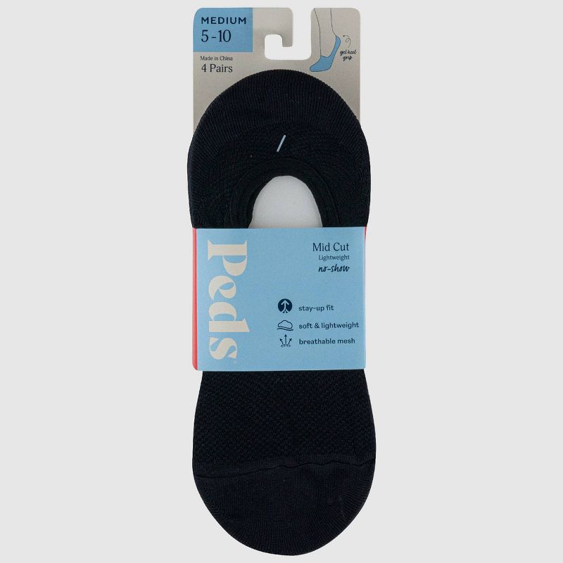 Peds Women's Mesh 4pk Ultra Low Liner Casual Socks 5-10, 5 of 8