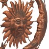Olivia & May Metal Sun and Moon Indoor Outdoor Wall Decor with Stars Bronze : Rustic Iron Artwork - 3 of 4
