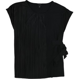 Alfani Womens Pleated Side-Tie Pullover Blouse - 1 of 3