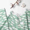 Bacati - Clouds in the City Mint/ Clouds Crib/Toddler Bed Skirt - 2 of 4