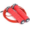 WOD Nation Attack Speed Adjustable Jumping Rope, Unique One Thick and One Light Jump Cable Skipping Workout System, 11 Foot, Red - 3 of 4