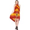 LA LEELA Women's Long Holiday Bathing Suit Skirt Pareo Wrap Sarong Swimwear Cover up Wraps One Size Red, Solid - 2 of 4