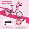 Costway 14'' Kids Bike with Doll Seat Girls Bicycle with Training Wheels for 3-5 Years Old Girl - 4 of 4