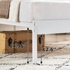 Queen Size Bed Frame Metal Platform Mattress Foundation with Headboard, Heavy Duty Steel Slat Support - 4 of 4