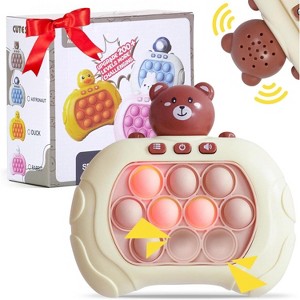 Dazmers Stress Relief Electronic Pop it Game to Light Up Anxiety-Brown Bear - 1 of 4