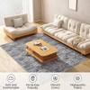 Washable Area Rugs for Living Room, Non-Slip Modern Abstract Rug for Bedroom, Low Pile Stain-Resistant Soft Contemporary Neutral Carpet - 3 of 4