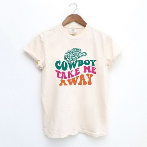 Simply Sage Market Women's Cowboy Take Me Away Hat Short Sleeve Garment Dyed Tee - 1 of 2