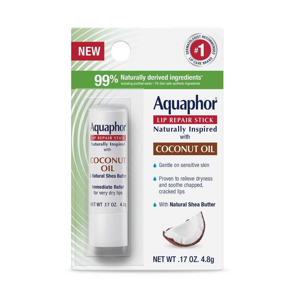 Photos - Lipstick & Lip Gloss Aquaphor Lip Repair Stick For Immediate Relief - Coconut - 0.17oz 