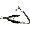 Amber Fight Gear Stainless Steel Fishing Pliers Set with Hook Remover, Braid Cutters, and Split Ring Tip - Saltwater Resistant Tools for Anglers,Black - 3 of 4