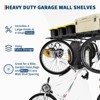 2 Pack Heavy Duty Garage Wall Shelves, 2x4ft Wall Mount Storage Shelf with Hooks, Shelf Warehouse Organization System - 4 of 4