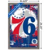 Trends International NBA Philadelphia 76ers - Maximalist Logo 23 Framed Wall Poster Prints - 3 of 4