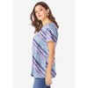 Roaman's Women's Plus Size Swing Ultimate Tee With Keyhole Back - 4 of 4