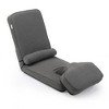 Sevobal Sofas Convertible Sofa Bed for Home Living Room Bedroom, Foldable Sofa with Adjustable Angles, Pillow, Gray, 25.2“*18.5”*26.77" - 3 of 4