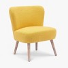 WestinTrends Genevieve 25" Wide Upholstered Boucle Armless Accent Chair - 4 of 4