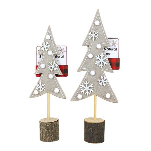 Northlight 25.5 Rustic Wooden Christmas Tree with Star Table Top Decor