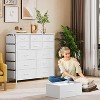 39.4in Tall Dresser for Bedroom with 12 Drawers, Chest of Drawers with Side Pockets and Hooks, Sturdy Steel Frame, Wood Top, Easy Pull Handle - 4 of 4
