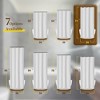 Aoibox Luxury Waffle Weave Shower Curtain - Spa & Hotel Collection, Heavy Duty, Water Repellent, White Pique Pattern for Decorative Bathroom - 2 of 4