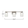 Artcraft Lighting Saville 3 - Light Vanity in  Brushed Nickel - 3 of 4