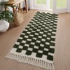 Lahome Kiaralyn Checkered Machine Washable Cotton Area Rug-Soft Carpet for Living Room,Bedroom,or Entryway - 3 of 3