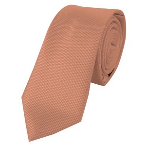 Men's Solid Color Microfiber Poly Woven Slim 2.25 Inch Wide And 57 Inch Long Necktie - 1 of 4