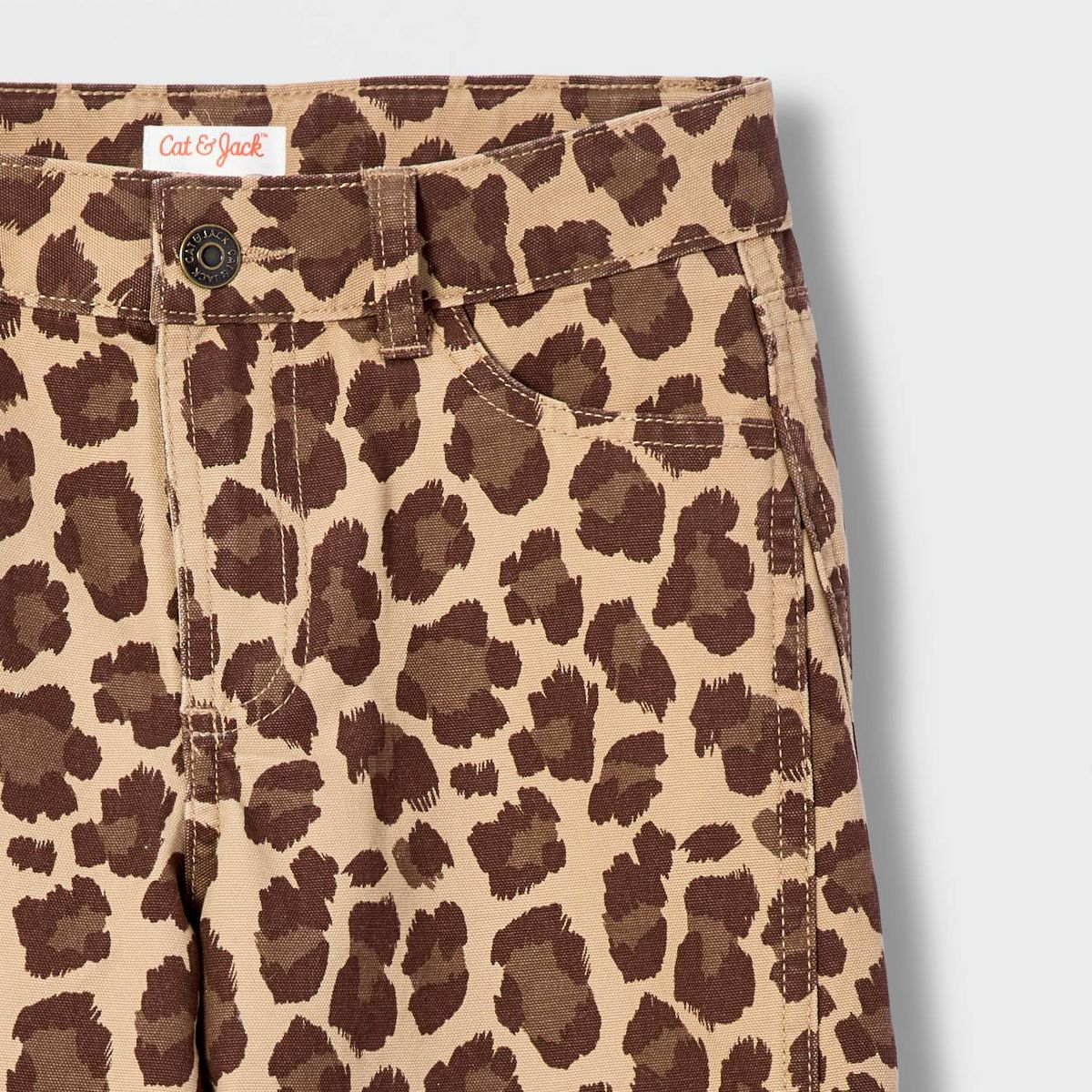 Girls' Mid-Rise Barrel Leg Pants - Cat & Jack™ - thumbnail 4