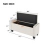 NicBex Velvet Storage Ottoman Bench,Tufted Upholstered Storage Ottoman with Rivet Design,Modern Storage Bench for Living Room,Bedroom - 3 of 4