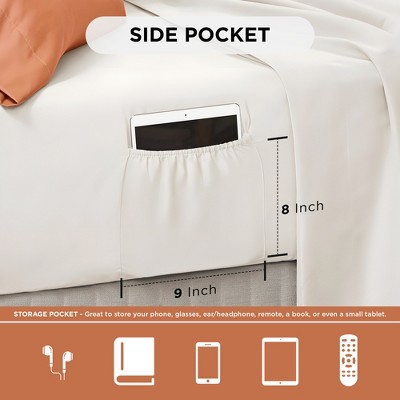 Regency Heights 9Pcs Premium Touch BIAB Comforter Set, Metallic Print Trending Design Bedding Set with Matching Shams and Sheets, Coral, Queen — фото 5