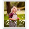 PosterPalooza | Classic Modern White Picture Frame - UV Acrylic, Foam Board Backing, Hanging Hardware - 2 of 4