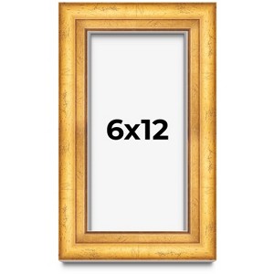 PosterPalooza | Panoramic Shadow Box 1.75" Deep Gold Frame - UV Acrylic, Backing, Hanging Hardware - 1 of 4