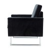 Set of 2 Idmon Contemporary Tufted Wooden Upholstered Club Chair with Metal Legs  for Bedroom and Living Room Club Chair  | ARTFUL LIVING DESIGN - 3 of 4