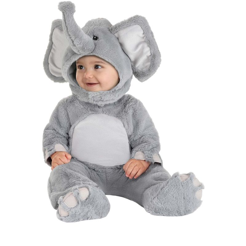 HalloweenCostumes.com Adorable Elephant Infant Costume., 1 of 3