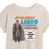 Women's - Star Wars - Lando Action Figure Oversized Graphic T-Shirt - 2 of 4