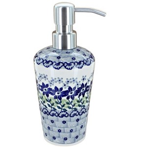 Blue Rose Polish Pottery B009 Manufaktura Soap Dispenser - 1 of 1