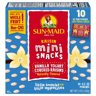 Sun-Maid Mini Snacks Vanilla Yogurt Raisins - 10ct