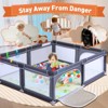 PAPAMIA 60" x 60"Baby Playpen for Babies and Toddlers with Patent Protection,Black - 4 of 4