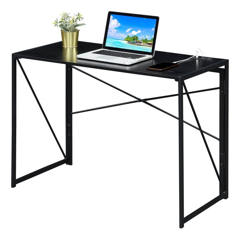 Extra Folding Desk with Charging Station - Breighton Home, 4 of 12